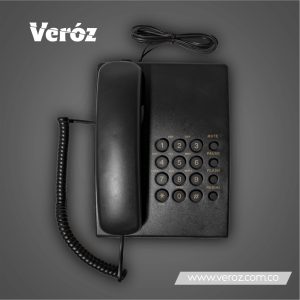 Telefono sencillo negro